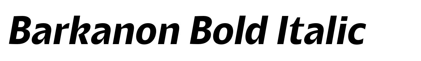 Barkanon Bold Italic